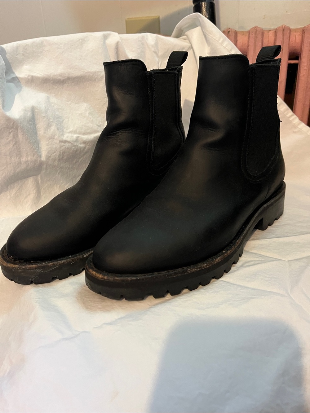 Thursday Black Chelsea Lug Sole Boots